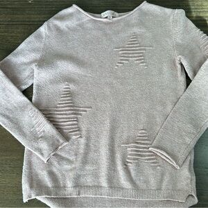 Xs Philosophy light pink textured sweater